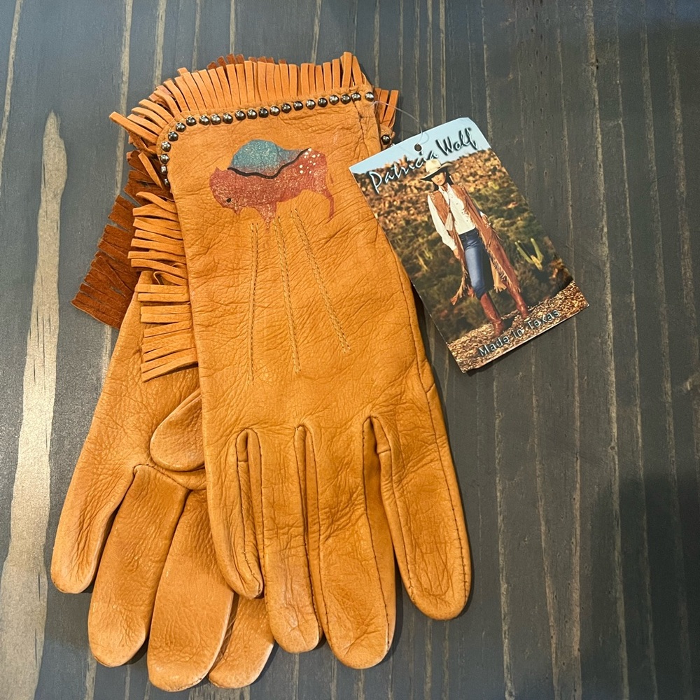 Patricia Wolf Deerskin Gloves - Pendleton - Ltd Ed